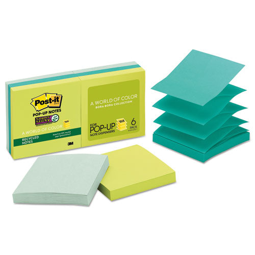 Super Sticky Pop-up Notes,  3" x 3"