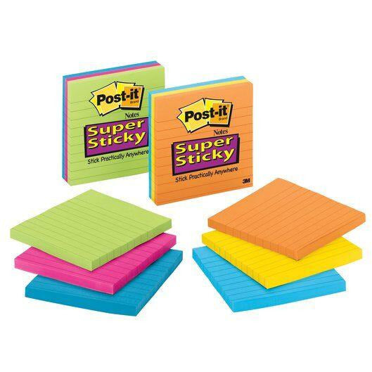 Lined Post-it Notes, 4" x 4"