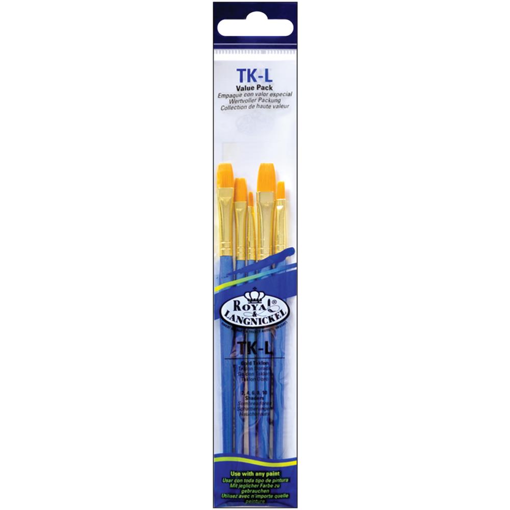 Gold Taklon Value Pack Brush Set (5 pcs)