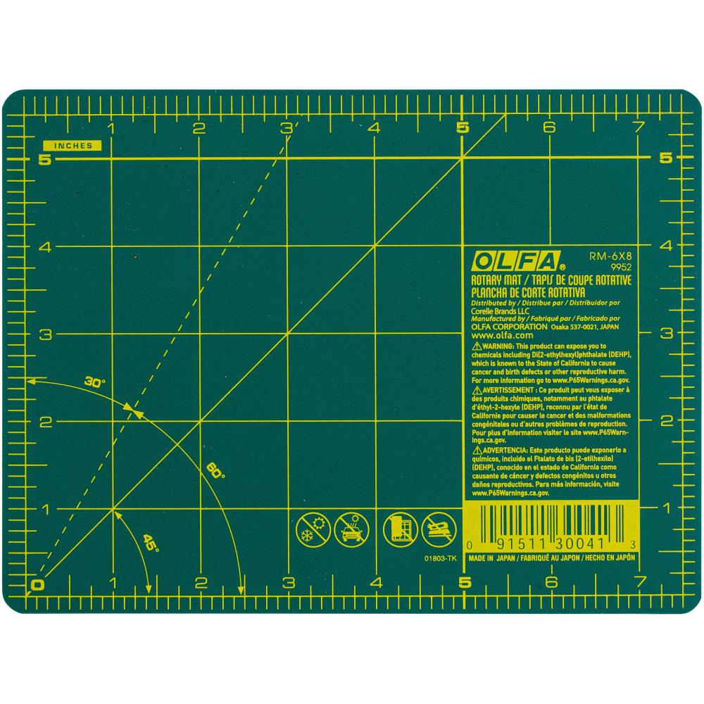 Gridded Cutting Mat, 6" x 8"