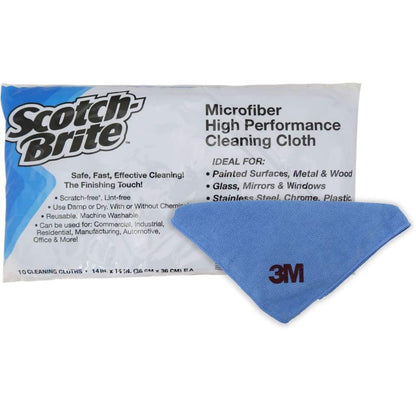 High-Performance Microfiber Cleaning Cloth (Pack of 10)