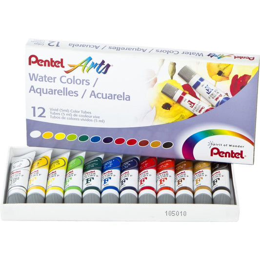 Watercolor Paints Set, 5 ml (12 pcs)